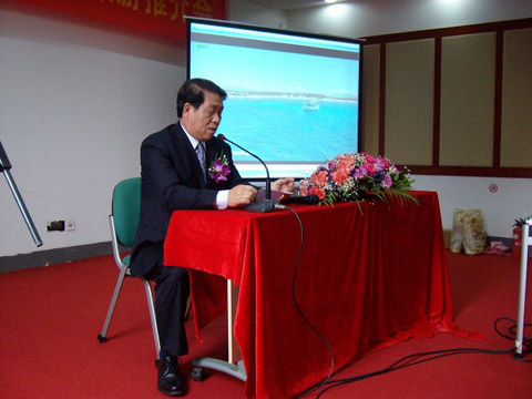 广州市旅游局副局长李志新在希腊旅游推介会上发言